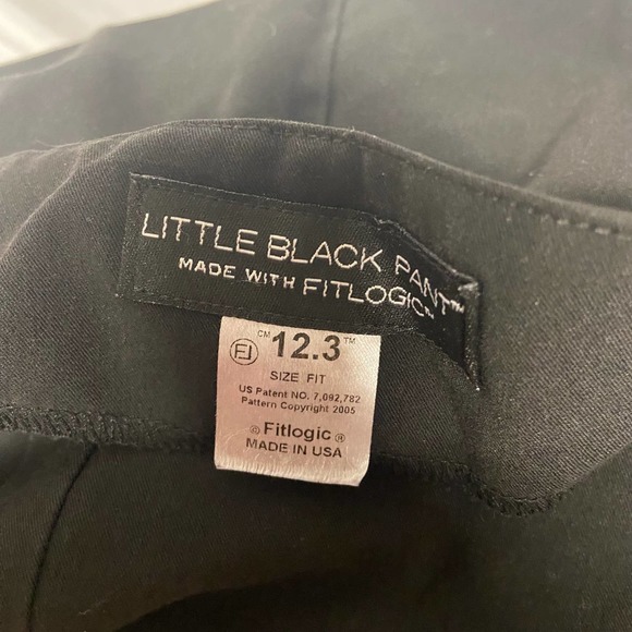 Little Black Pant Fitlogic 12.3 Size 12 Dress Slacks - Picture 10 of 13
